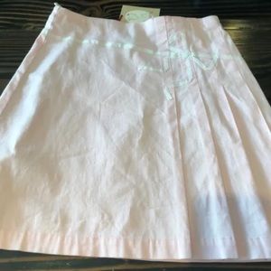 Floriane Pleated Pink Bow Skirt Sz 8